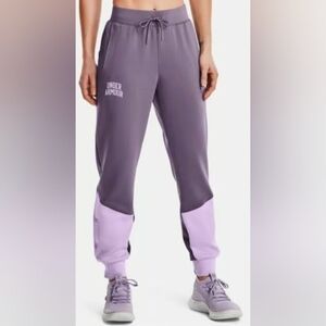 UNDER ARMOUR Women's UA IWD  Performance Pants Snap Panels Purple Size XS EUC